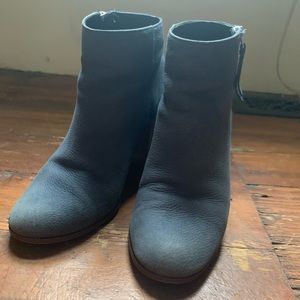 Cole Haan Blue Suede Booties